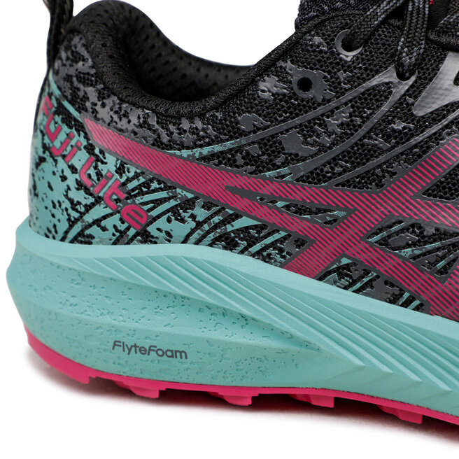 Asics Pantofi Asics Fuji Lite 2 1012B066 Black/Fuchsia Red 002