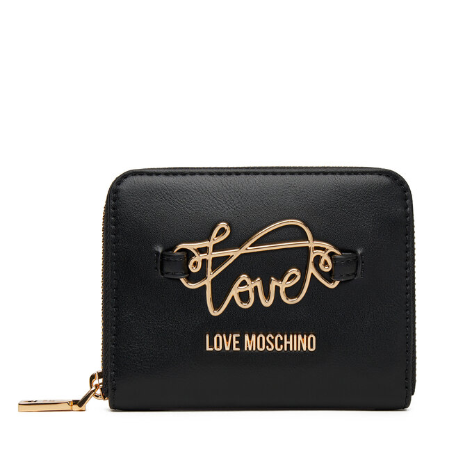 Mały Portfel Damski LOVE MOSCHINO - Czarny