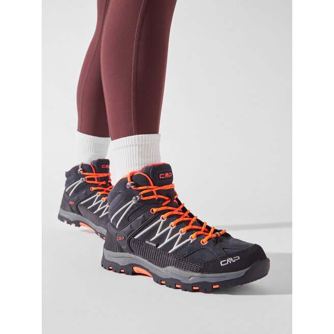 CMP Bakancs CMP Kids Rigel Mid Trekking Shoe Wp 3Q12944J Antracite/Flash Orange 47UG