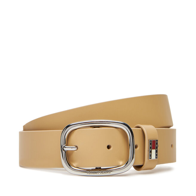 Pasek Damski Tommy Jeans Tjw Oval 3.0 - Écru