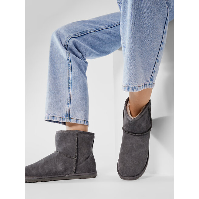 EMU Australia Boty EMU Australia Wallaby Mini Teens T10103 Charcoal