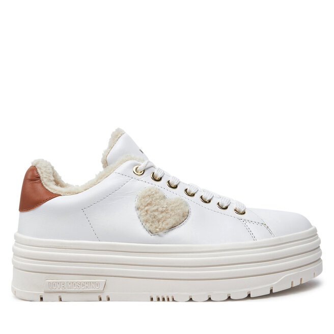 Sneakersy LOVE MOSCHINO - Biały