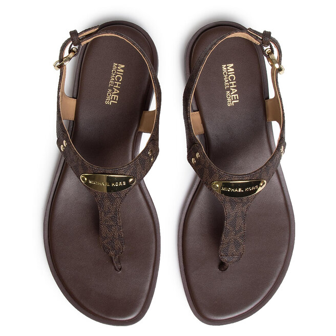 Sandalen MICHAEL Michael Kors Mini Mk Logo 40R5MKFA1B Brown