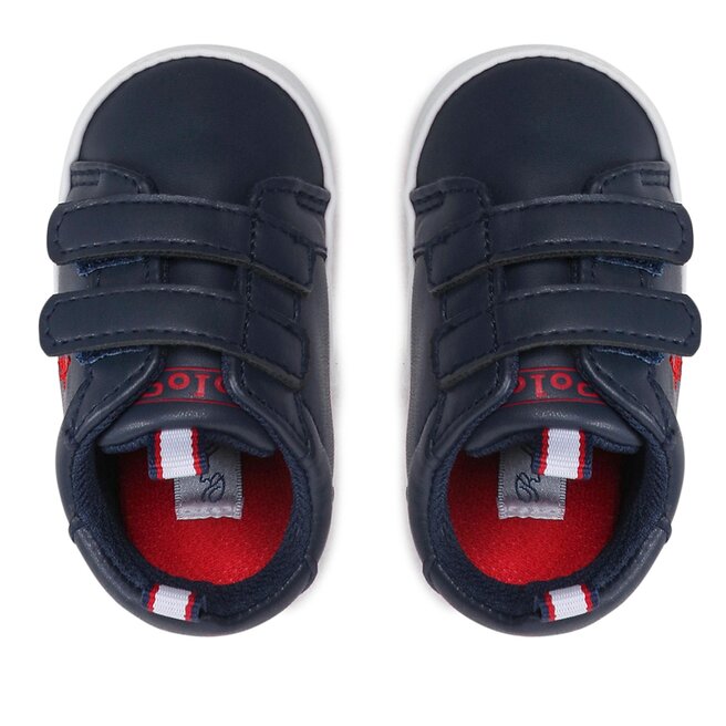 Polo Ralph Lauren Sneakersy Polo Ralph Lauren Heritage Court Ez RL100674 Navy/Red