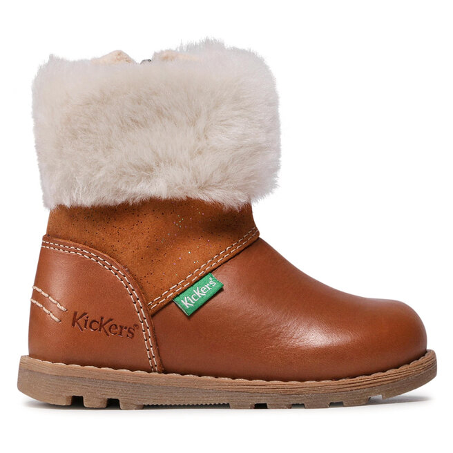 Stivali Kickers Nonofur 878683 10 116 M Camel Brillant escarpe