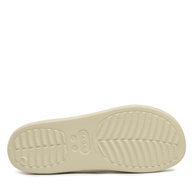 Crocs Șlapi Crocs Classic Platform Slide 208180 Bone