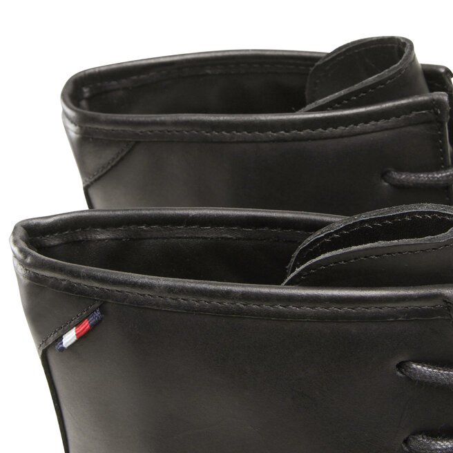 Tommy Hilfiger Bottes Tommy Hilfiger Premium Cleated Lth Boot FM0FM04194 Black BDS