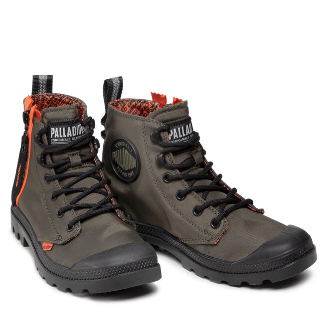 Palladium Schnürstiefeletten Palladium Pampa Unlocked U 77239-309-M Olive Night