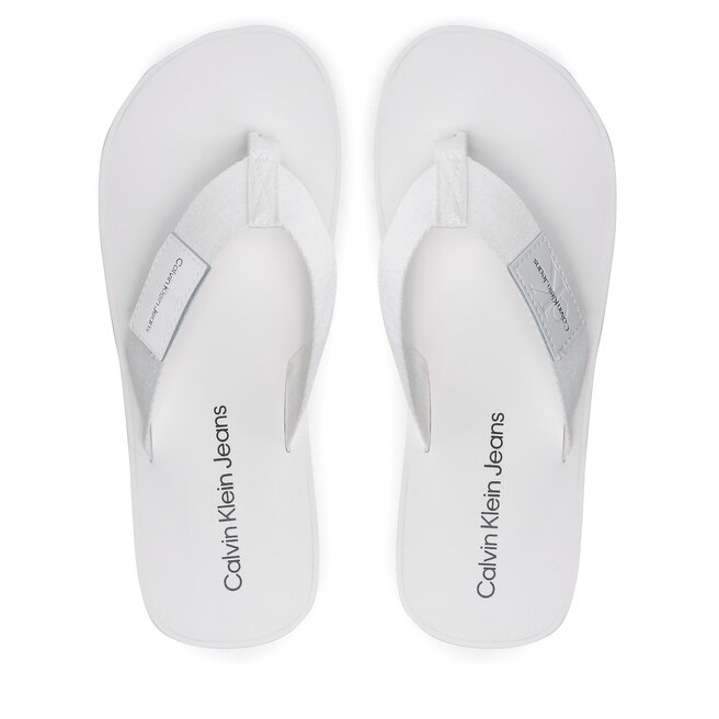 Calvin Klein Jeans Джапанки Calvin Klein Jeans Flatform Flipflop YW0YW00993 White YBR
