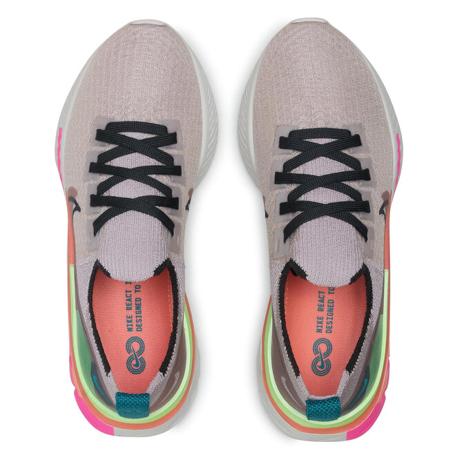 nike react infinity run flyknit violet ash