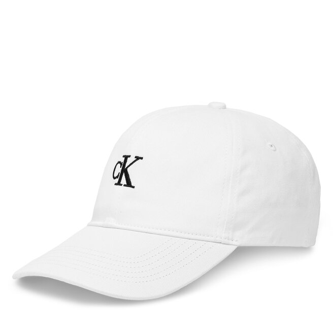 Czapka z daszkiem Calvin Klein Jeans Small Monogram - Biały
