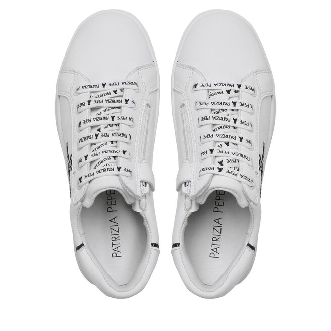Patrizia Pepe Сникърси Patrizia Pepe PJ210.06 M Bianco/Nero