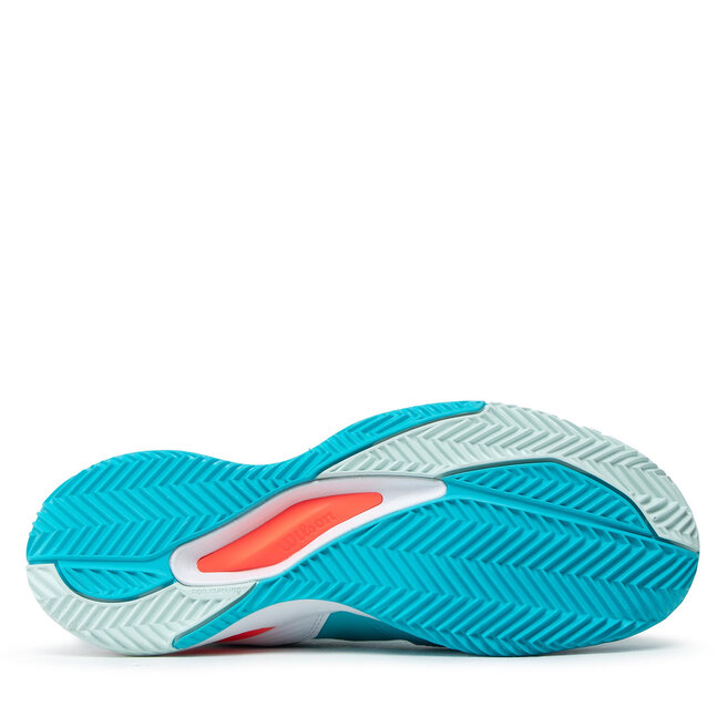 Wilson Pantofi Wilson Rush Pro Ace Clay W WRS329560 Scuba Blue/Wht/Fiery Cor