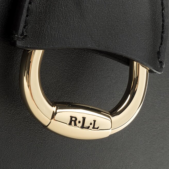 Bolso Lauren Ralph Lauren Marcy Satchel Large 431697680001 Black/Red