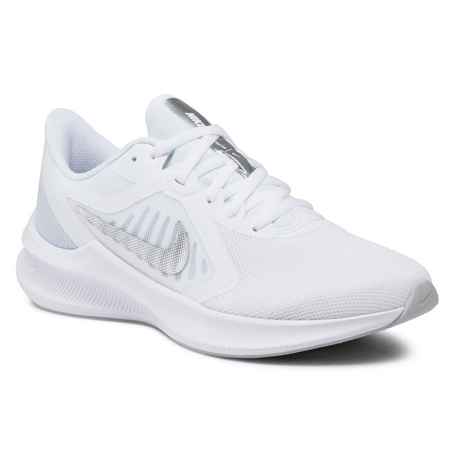 Pantofi Nike Downshifter 10 CI9984 100 White Metallic Silver