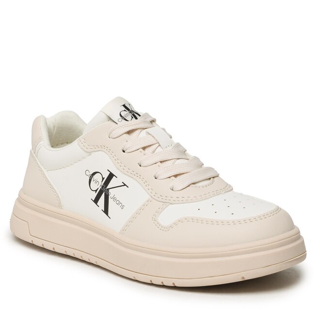 Calvin Klein Jeans Сникърси Calvin Klein Jeans Low Cut Lace-Up Sneaker V3X9-80552-1355 M Beige/Milk A360