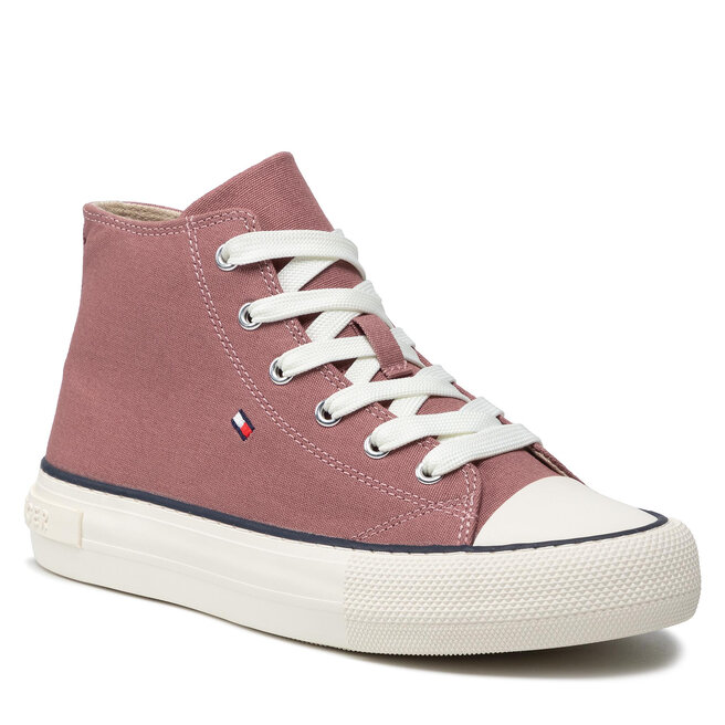 Teniși Tommy Hilfiger High Top Lace-Up Sneaker T3A4-32119-0890 S Antique Rose 303