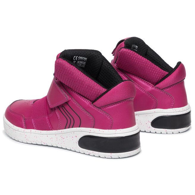 Sneakers Geox J Xled G. A J848DA D Fuchsia/Black • Www.zapatos.es