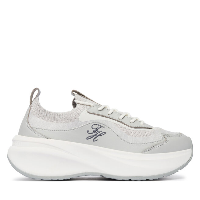 Sneakersy Tommy Hilfiger TH Wave Runner FW0FW09484 Szary