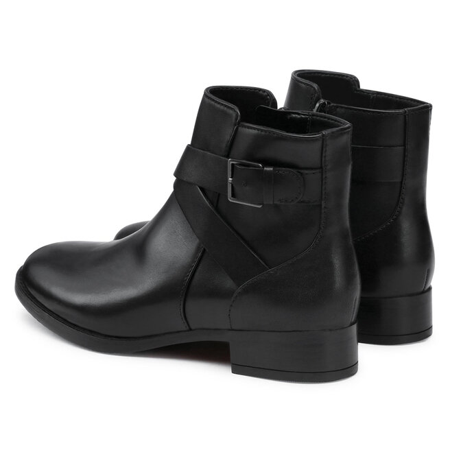 Clarks Bokacsizma Clarks Hamble Buckle 261510084 Black Leather