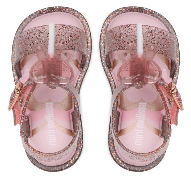 Melissa Sandalias Melissa Mini Melissa Mar Sandal Jelly 33545 Glitter Pink AB601