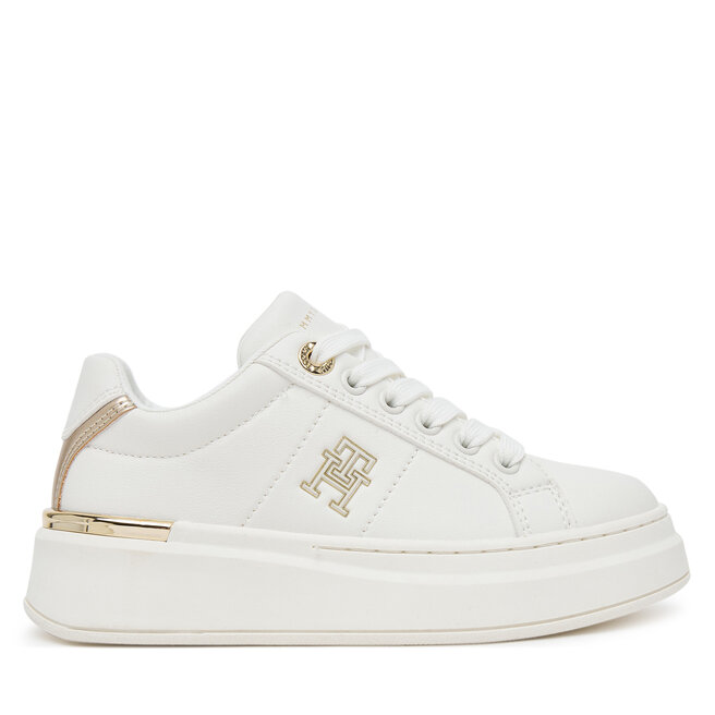 Sneakersy Tommy Hilfiger Low Cut Lace-Up - S Biały