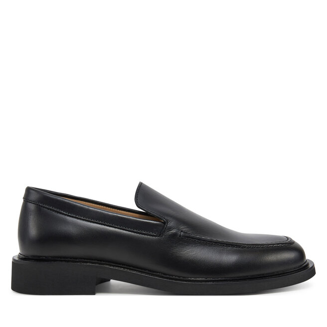 Mokasyny Calvin Klein Sq Rubber Onepiece Moccasin - Czarny
