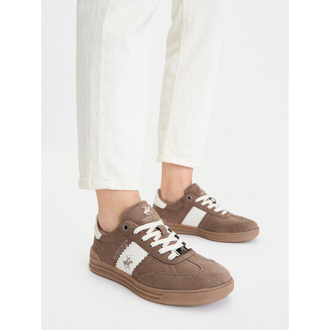 Sneakersy Beverly Hills Polo Club CEO-A1419104A Brązowy - kobiece