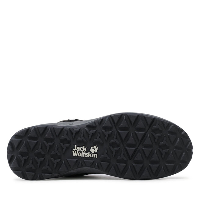 Jack Wolfskin Trekkingschuhe Jack Wolfskin Woodland 2 Texapore Mid M 4051261 6055 Black/Burly Yellow Xt