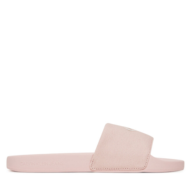 Japonki Calvin Klein Jeans Slide Monogram Wn Logo Ck - Różowy