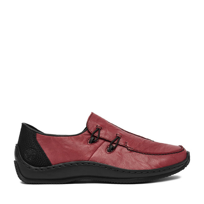 Półbuty Rieker L1751-35 Bordowy - kobiece