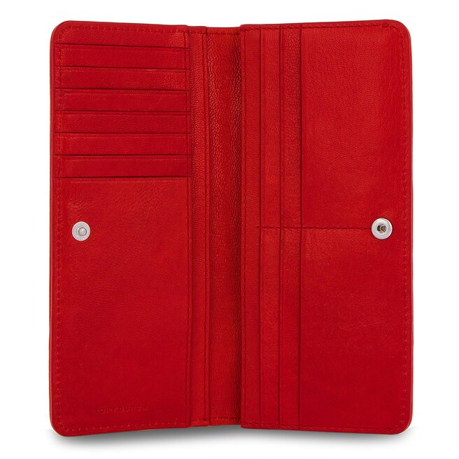 Tory burch fleming distressed hot sale leather slim envelope wallet