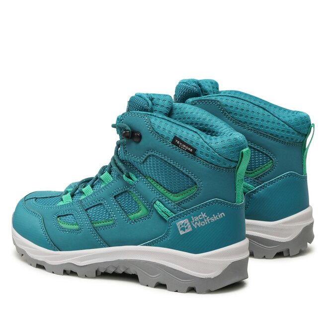 Jack Wolfskin Trekingová obuv Jack Wolfskin Vojo Texapore Mid K 4042181 Green/Dark Green
