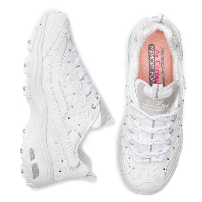 Sneakers Glamour Feels White/Silver • Www.zapatos.es