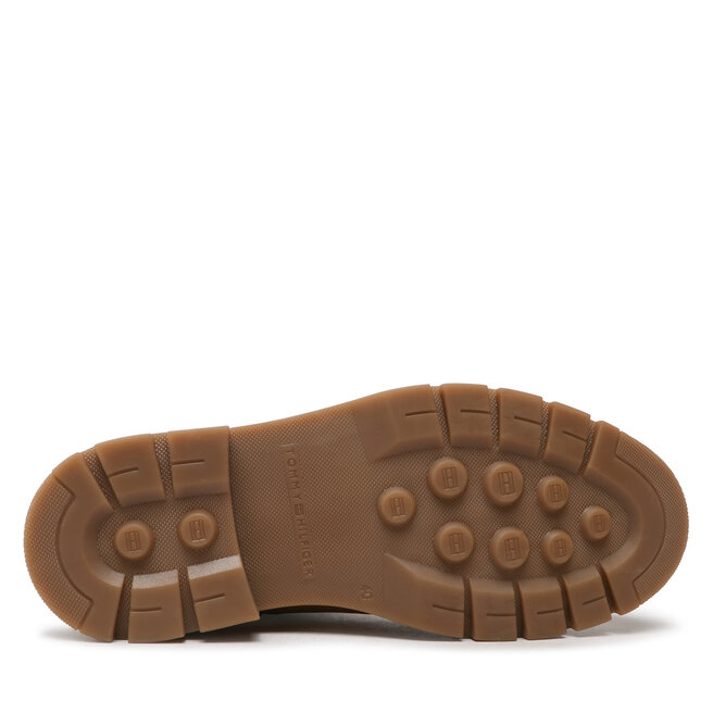 Tommy Hilfiger Kozačky Tommy Hilfiger Padded Nubuck Boot FM0FM04205 Vitage Gold KBH