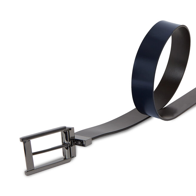 Calvin Klein Pánský pásek Calvin Klein Adj/Rev Faceted Lux K50K510931 Black/Navy BAX