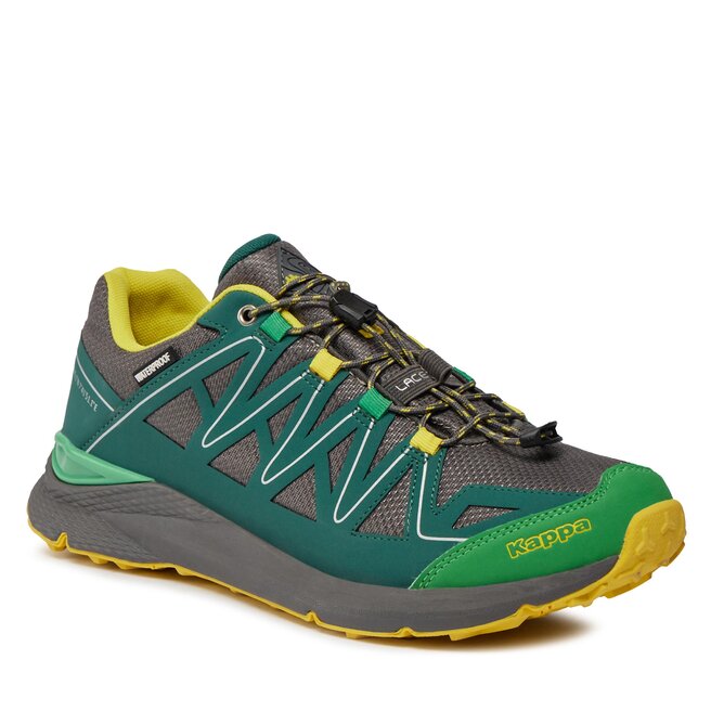 Παπούτσια πεζοπορίας Kappa Kombat Terreno Wp 341F7KW Grey Charcoal / Green Pine A01