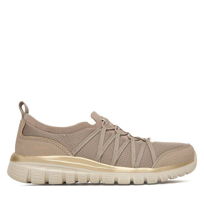 Sneakersy Skechers Graceful 100888/TPGD Beżowy - kobiece