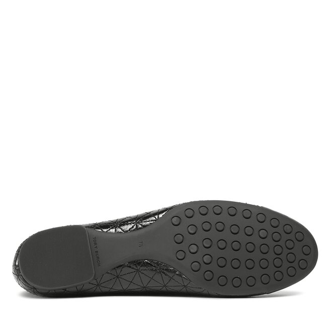 Tory Burch Baleríny Tory Burch Claire Quilted Ballet 150824 Perfect Black / Silver / Gold 001