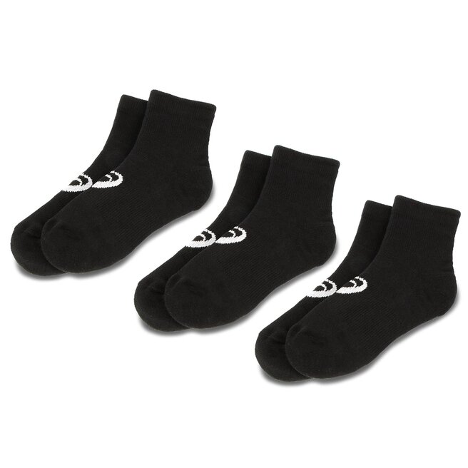 Σετ 3 ζευγάρια κοντές κάλτσες unisex Asics 3PPK Quarter Sock 155205 Black 0900
