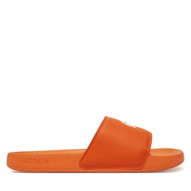 Klapki Lacoste Serve Sliders - Pomarańczowy