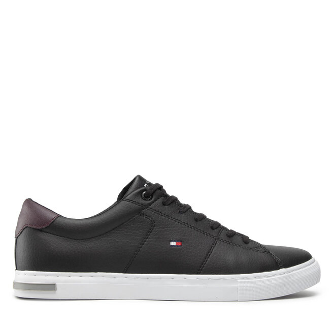 Sneakersy Tommy Hilfiger Essential Leather Detail Vulc - Czarny