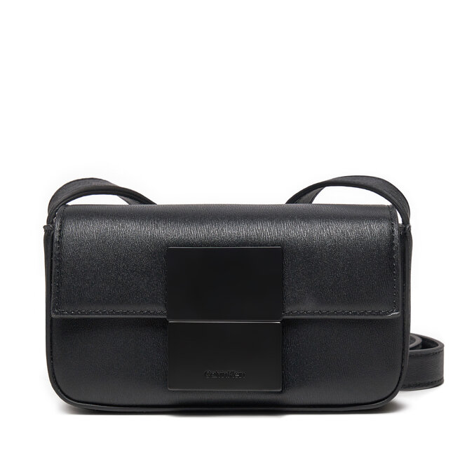 Saszetka Calvin Klein Iconic Plaque Camera Bag S - Czarny