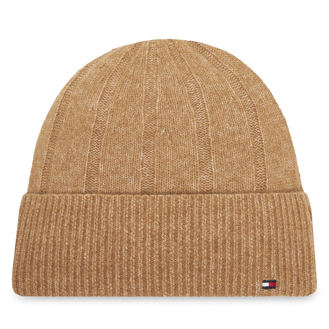 Czapka Tommy Hilfiger Th Flag Fluffy AW0AW17779 Beżowy -