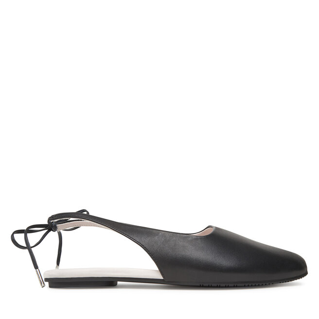 Sandały Calvin Klein Ballerina Sling Back Lth - Czarny