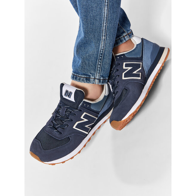 Sneakers New Balance ML574GRE Bleu marine | chaussures.fr