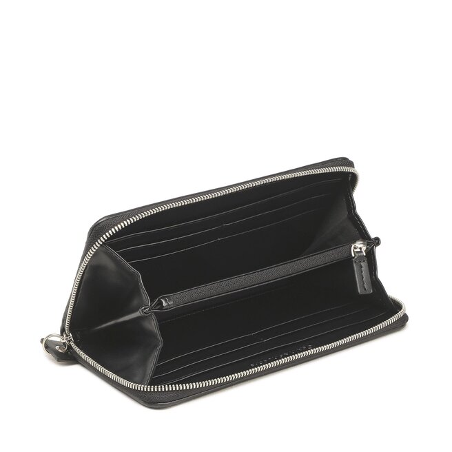 Calvin Klein Jeans Голям дамски портфейл Calvin Klein Jeans Sculpted Zip Around Tag K60K610580 BDS