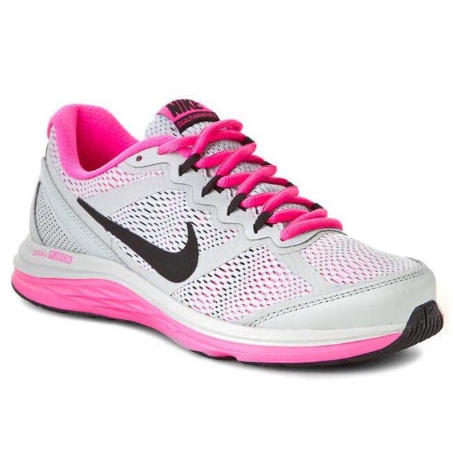 Zapatos Nike Dual Fusion Run Msl 654446 012 Grey Mist/Black/Pink Pow | zapatos.es