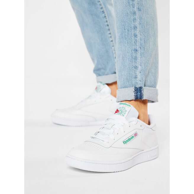 Reebok Обувки Reebok Club C 85 AR0456 White/Green