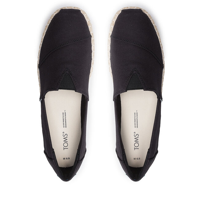 Toms Еспадрили Toms Alpargata Platform Rope High 10017849 Black
